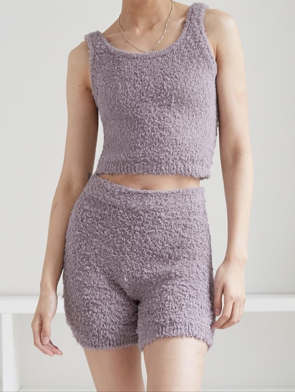 Babaton Aritzia Lilac Athleisure Lounge Shorts
